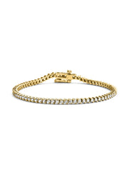 Yellow gold bracelet, 2.00 ct diamond, Hearts & Arrows