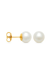 Yellow gold pearl ear jewelry rivièra