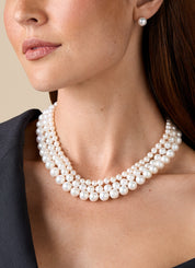 White gold pearl chain Rivièra