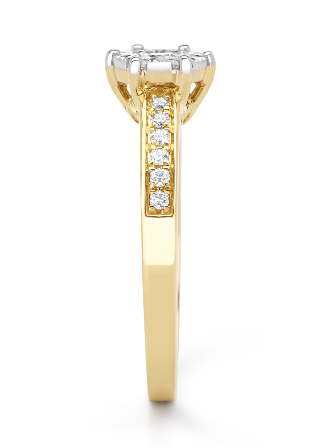 Gouden ring, 0.39 ct diamant, Enchanted