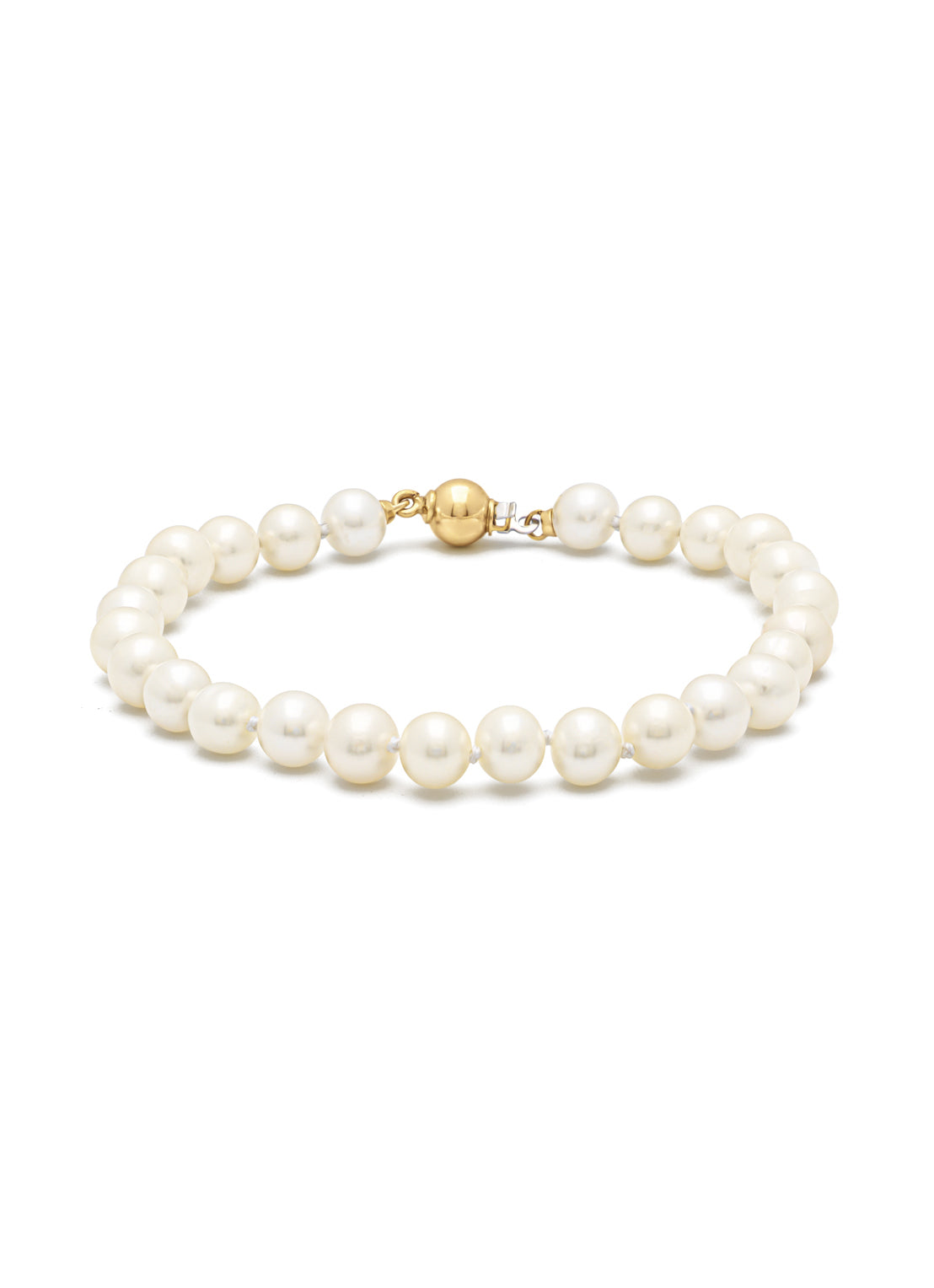 Geelgouden parelarmband Rivièra 19 cm