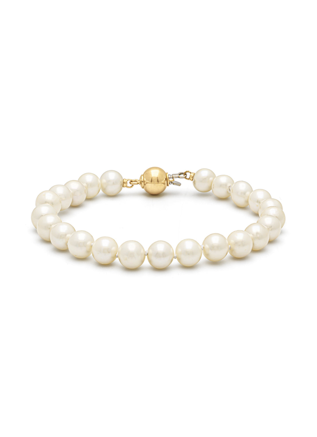 Yellow gold pearl bracelet Rivièra