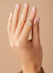 Gouden ring, 0.35 ct diamant, Enchanted