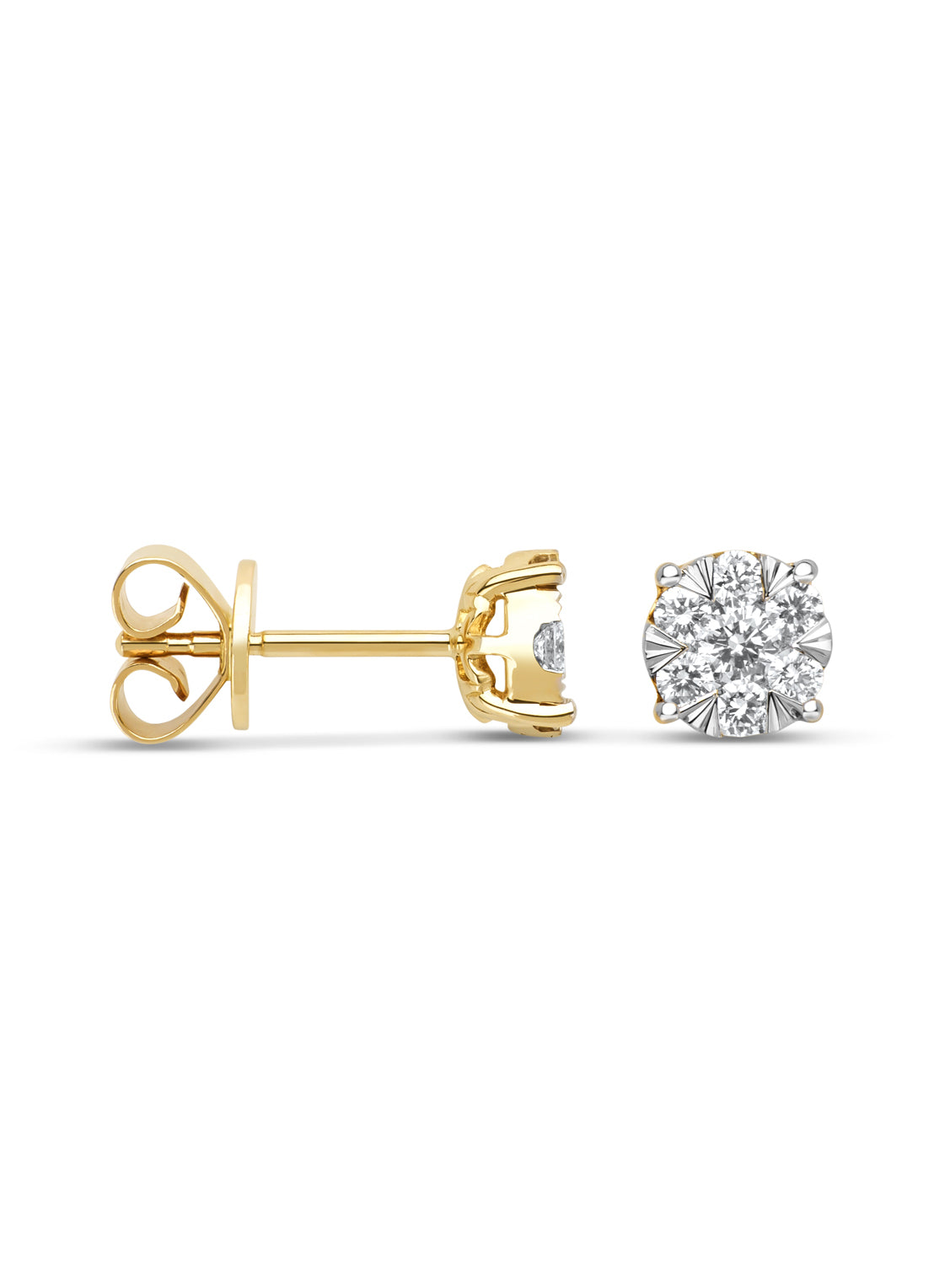 Gouden oorsieraden, 0.45 ct diamant, Enchanted