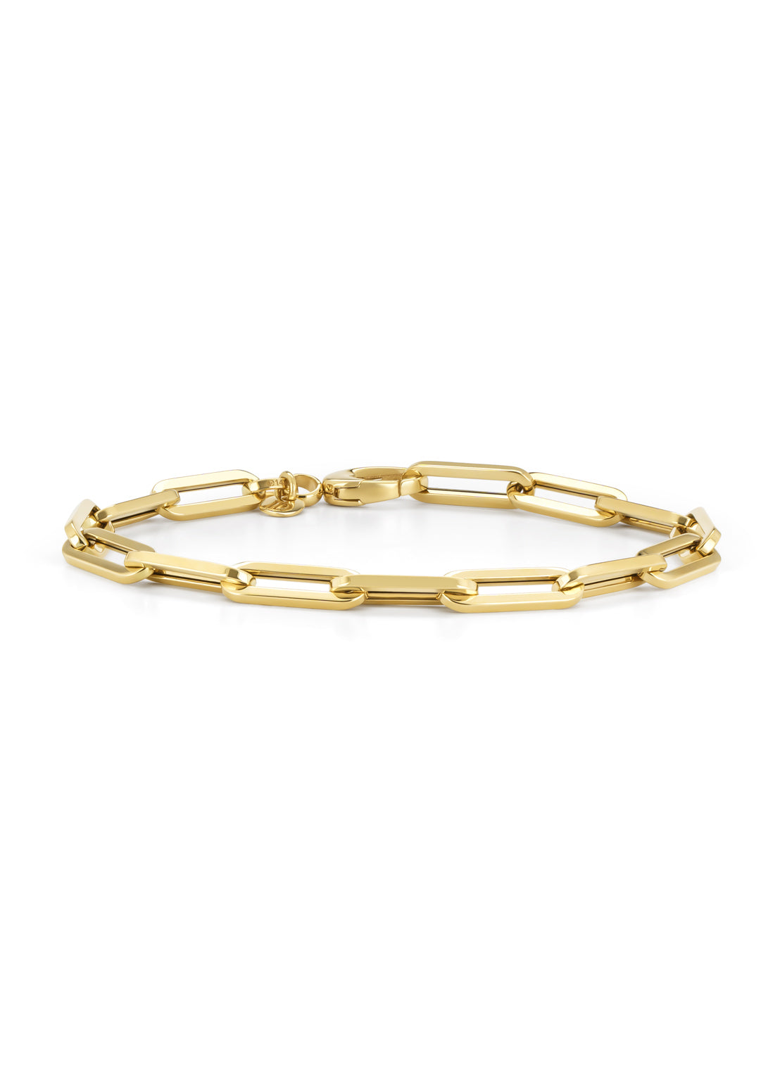 Geelgouden schakelarmband Closed Forever 18 cm