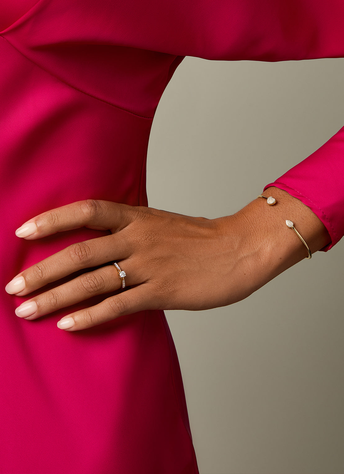 Geelgouden armband, 0.17 ct diamant, La Dolce Vita