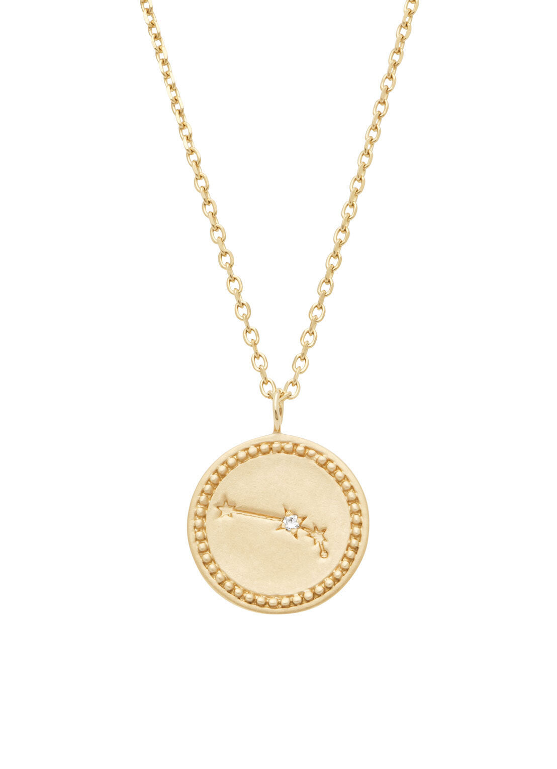 Geelgouden collier, Zodiac-Aries Ram