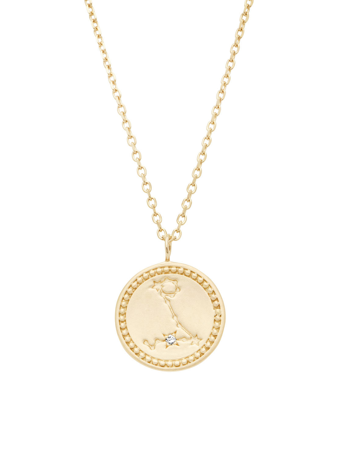 Geelgouden collier, Zodiac-Pisces (Vissen)