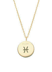 Geelgouden collier, Zodiac-Pisces (Vissen)