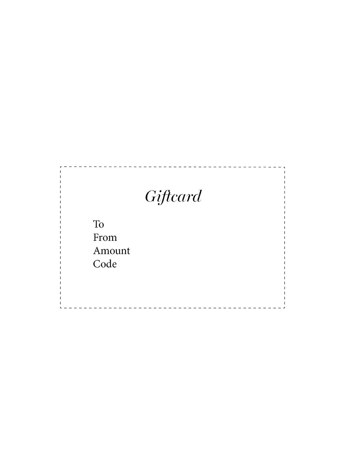 Digitale Cadeaubon