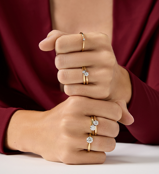 De mooiste diamanten ringen van goud | Diamond Point