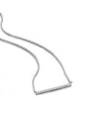 White gold necklace, 0.06 CT Diamant, Joy