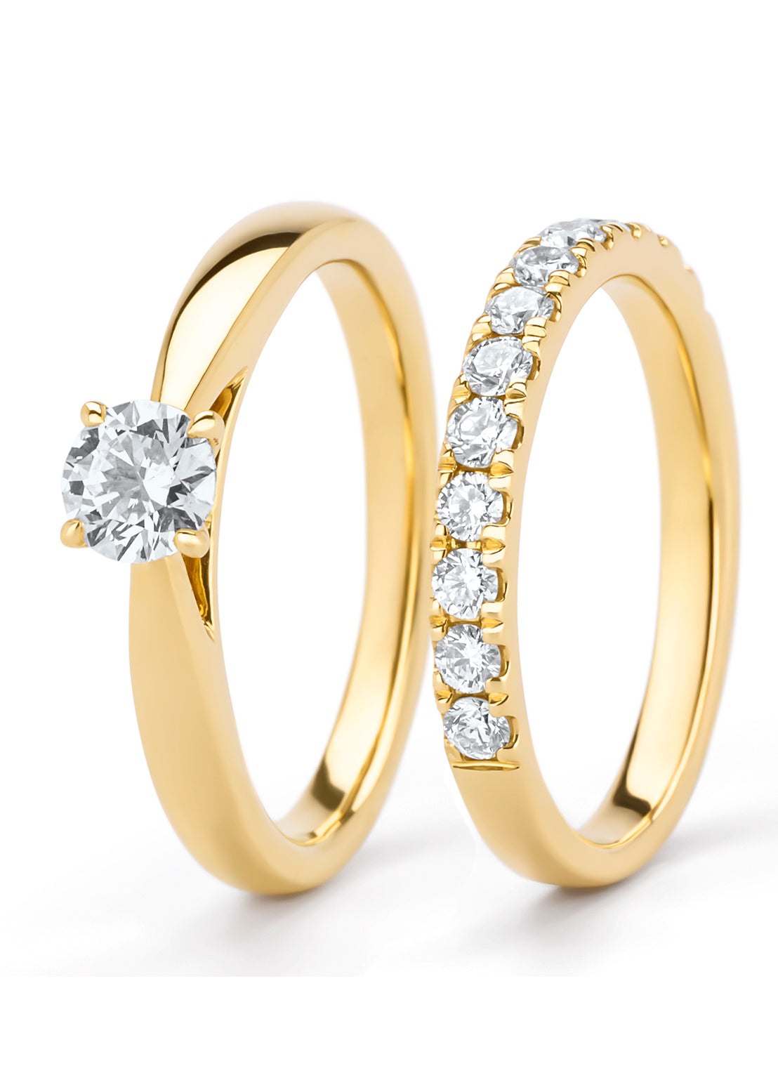 Geelgouden ring, 0.50 ct diamant, Perfect Match