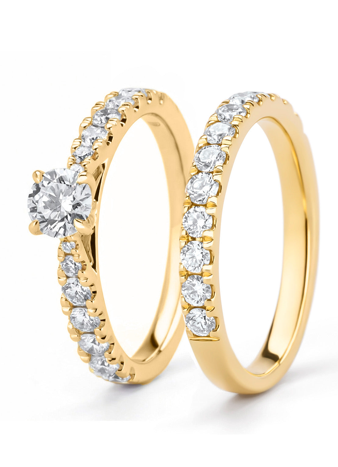 Geelgouden ring, 0.50 ct diamant, Perfect Match