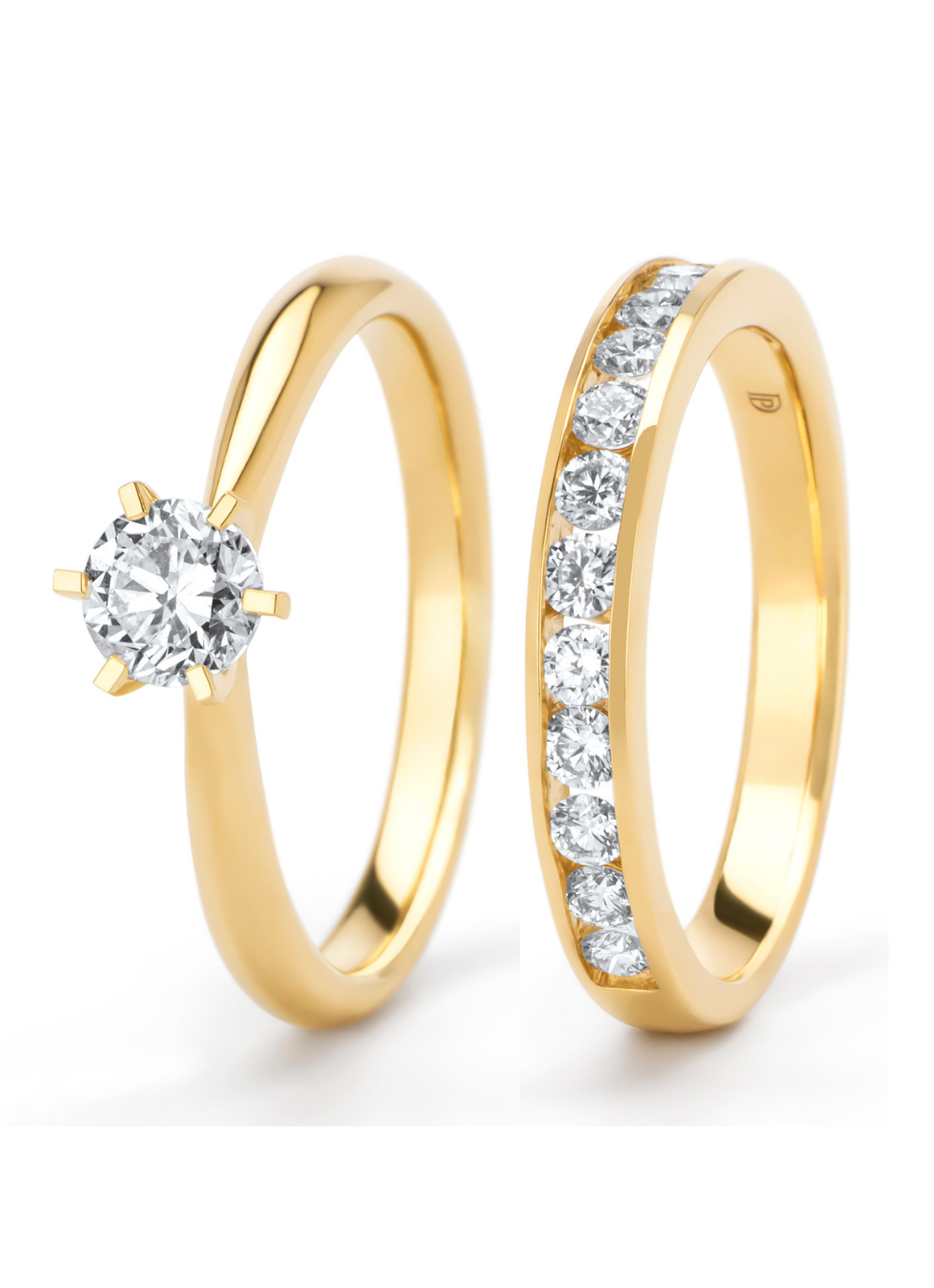 The Modern Match Geelgoud, 1.02 ct diamant, Perfect Match