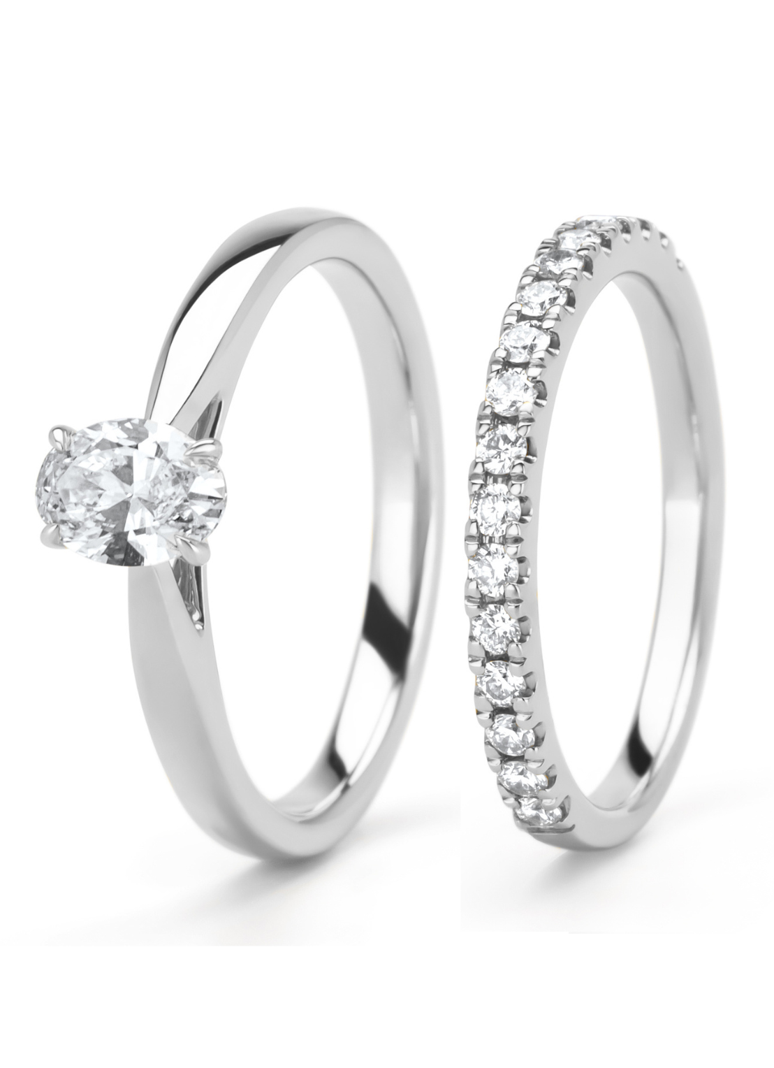 The Signature Match White gold, 0.82 ct diamond, Perfect Match