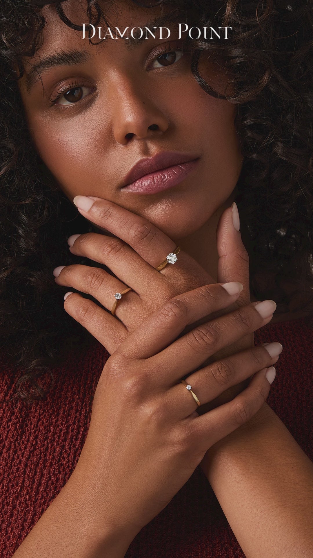 Roségouden solitairring, 0.45 ct diamant, Groeibriljant